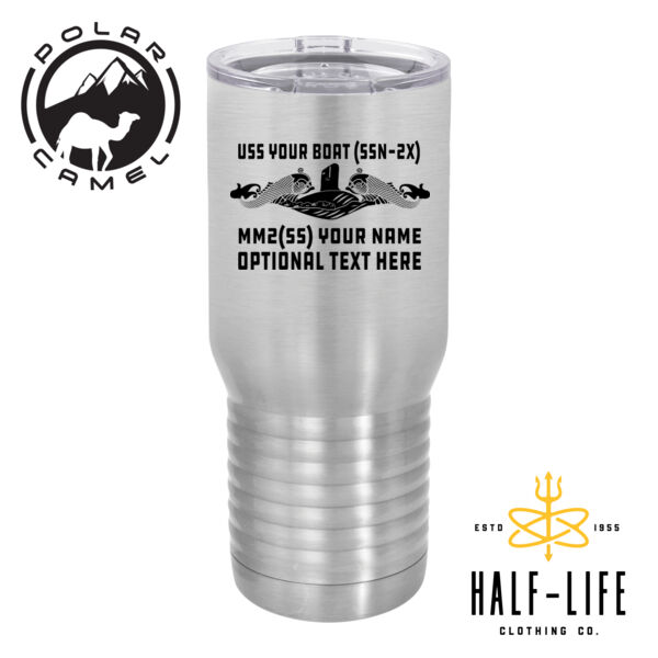 Seawolf Class Fast Attack Submarine - Polar Camel 20 oz. Tall Stainless Steel Vacuum Insulated Tumbler Thumbnail