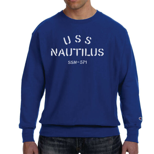USS Nautilus - Underway on Nuclear Power - Champion Adult Reverse Weave® 12 oz. Crew Thumbnail