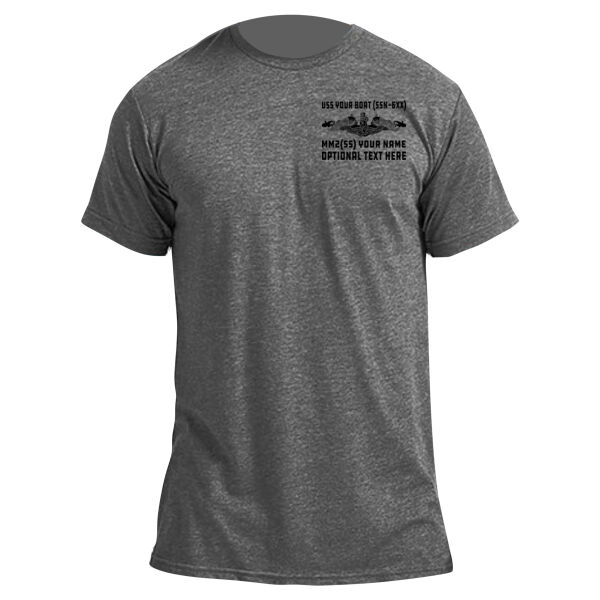 Personalized Skipjack Class Attack Submarine - Unisex Poly-Rich Tee Thumbnail
