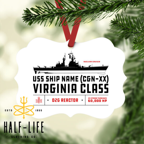 Custom personalized Virginia Class Cruiser - Benelux Christmas Ornament (HLCC) Thumbnail