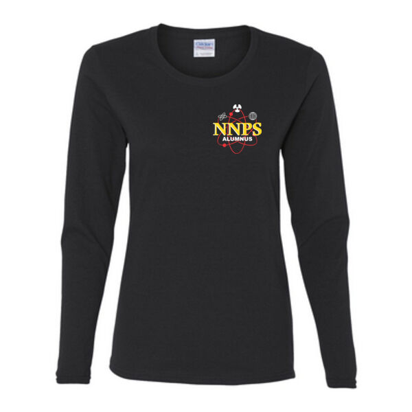 Poseidon Naval Nuclear Power School Alumnus - Gildan Ladies Ultra Cotton™ Long Sleeve Missy Fit T Shirt Thumbnail