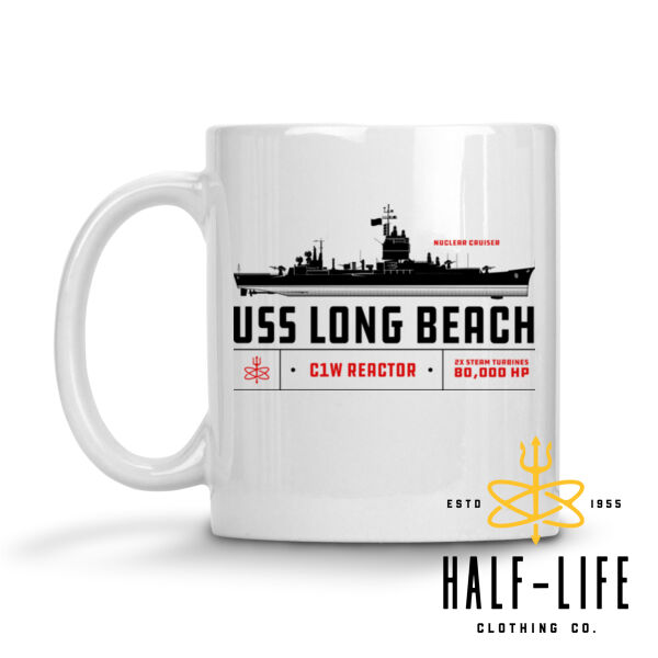 Custom USS Long Beach Cruiser - 11 oz Ceramic Mug (HLCC1) Thumbnail
