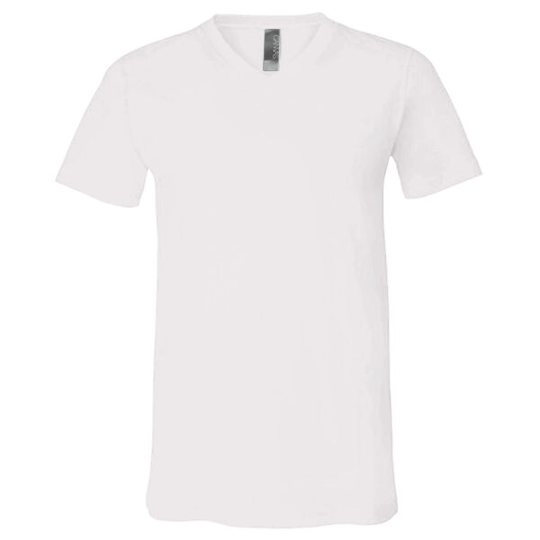 Personalized USS Long Beach (CGN-9) - White Marble Unisex Jersey Short-Sleeve V-Neck T-Shirt Thumbnail