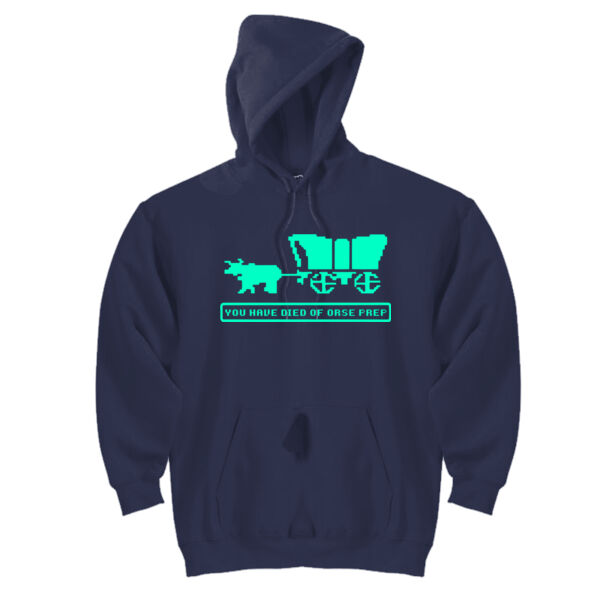 You Have Died of ORSE Prep  (GITD) - DryBlend™ Pullover Unisex Hooded Sweatshirt Thumbnail