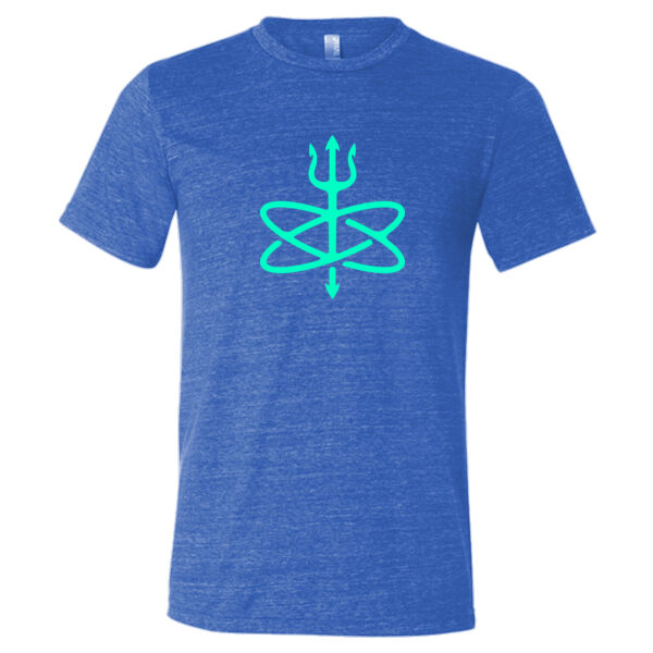 Glow in the Dark Atomic Trident of Poseidon - Triblend Short Sleeve T-Shirt Thumbnail
