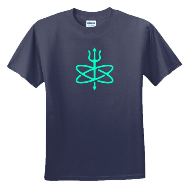 Glow in the Dark Atomic Trident of Poseidon - Unisex or Youth Ultra Cotton™ 100% Cotton T Shirt Thumbnail