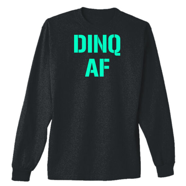 Dinq AF (GITD) - Adult Ultra Cotton®  Long-Sleeve T-Shirt Thumbnail