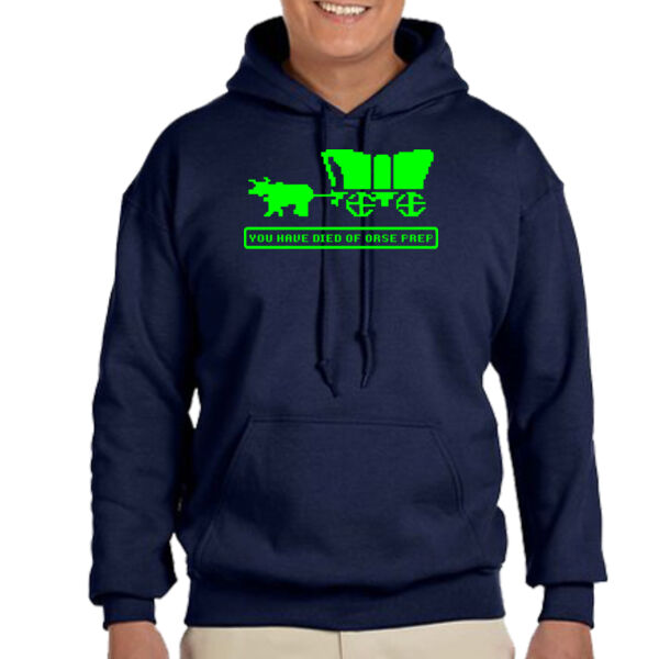 You Have Died of ORSE Prep (Lime) - Adult Heavy Blend™ 8 oz., 50/50 Hood Thumbnail