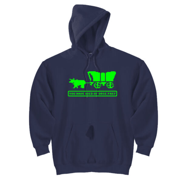 You Have Died of ORSE Prep (Lime) - DryBlend™ Pullover Unisex Hooded Sweatshirt Thumbnail