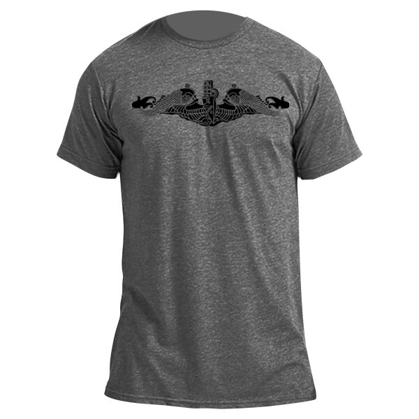 Blackout Dolphins - Unisex Poly-Rich Tee Thumbnail