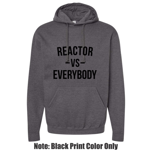 Blackout Reactor vs. Everybody - Unisex Poly-Rich Tee - Adult Heavy Blend™ 8 oz., 50/50 Hood (S) Thumbnail