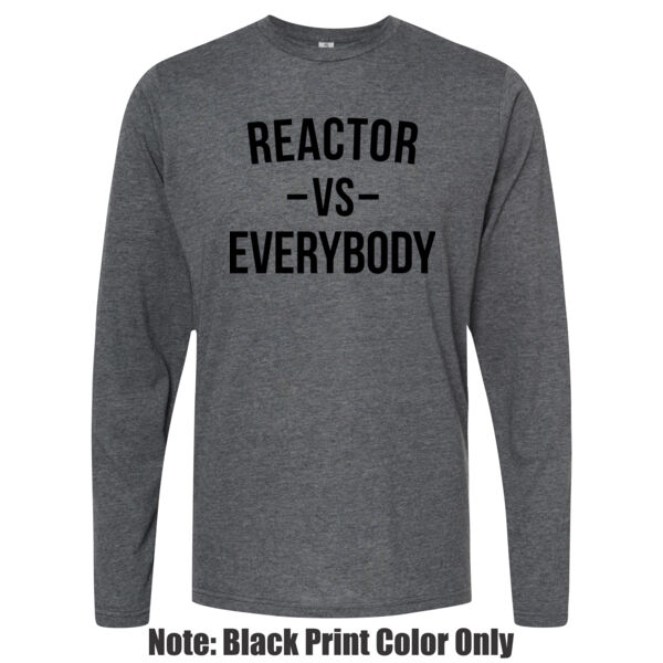 Blackout Reactor vs. Everybody - Unisex Poly-Rich Tee - Unisex Poly-Rich Long Sleeve Tee Thumbnail