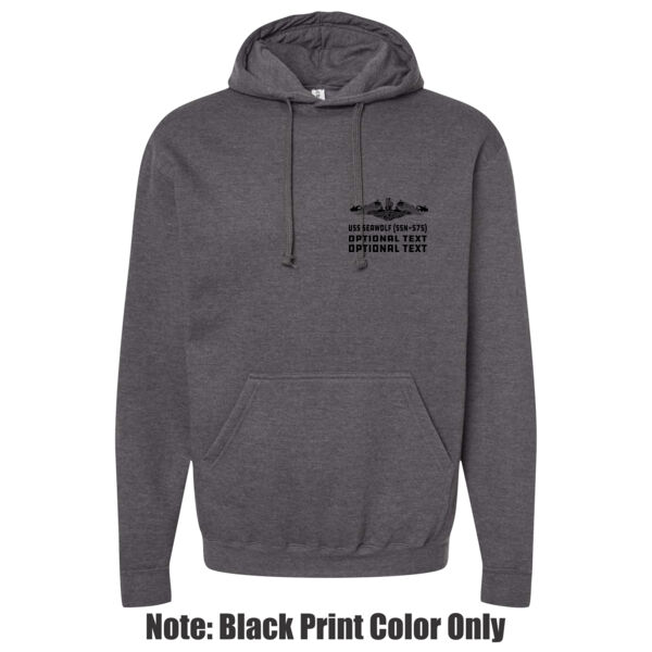 Blackout USS Seawolf (SSN-575) - Adult Heavy Blend™ 8 oz., 50/50 Hood (S) Thumbnail