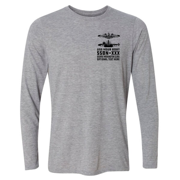 Custom: 41 for Freedom  - Light Long Sleeve Ultra Performance Active Lifestyle T Shirt Thumbnail