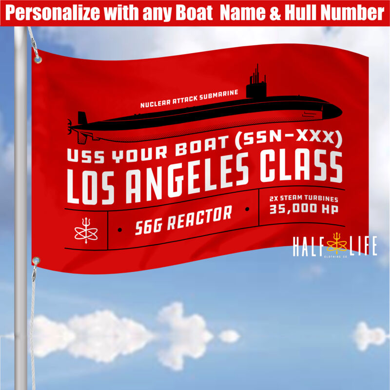 Custom Los Angeles Class  - 3' x 5' Polyester Mesh Flag Horizontal Thumbnail