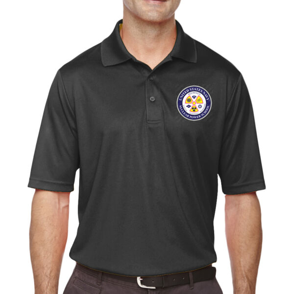 NNPS Alumnus Trifoil Logo - Unisex Origin Performance Piqué Polo Thumbnail