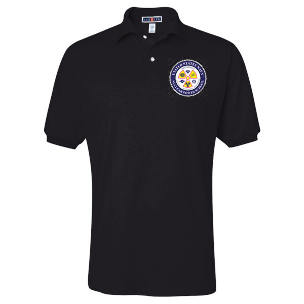 NNPS Alumnus Trifoil Logo - SpotShield™ 50/50 Polo Thumbnail