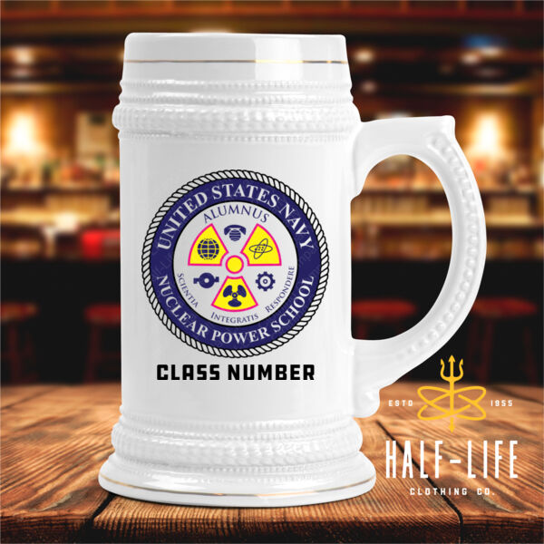 Navy Nuclear Power School Alumnus - Ceramic Stein with Gold Trim (HLCC) Thumbnail