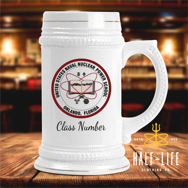 Naval Nuclear Power School Orlando - Ceramic Stein with Gold Trim (HLCC) Thumbnail