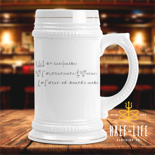 Neutron Life-cycle - Ceramic Stein with Gold Trim (HLCC) Thumbnail