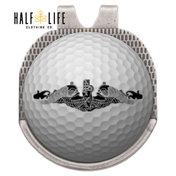 Submarine Warfare Dolphins - Hat Clip Golf Ball Marker (HLCC) Thumbnail