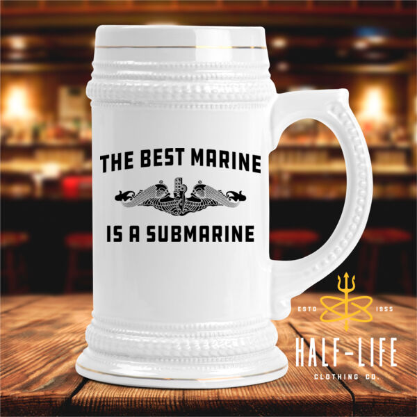 The Best Marine is a Submarine - Ceramic Stein with Gold Trim (HLCC) Thumbnail