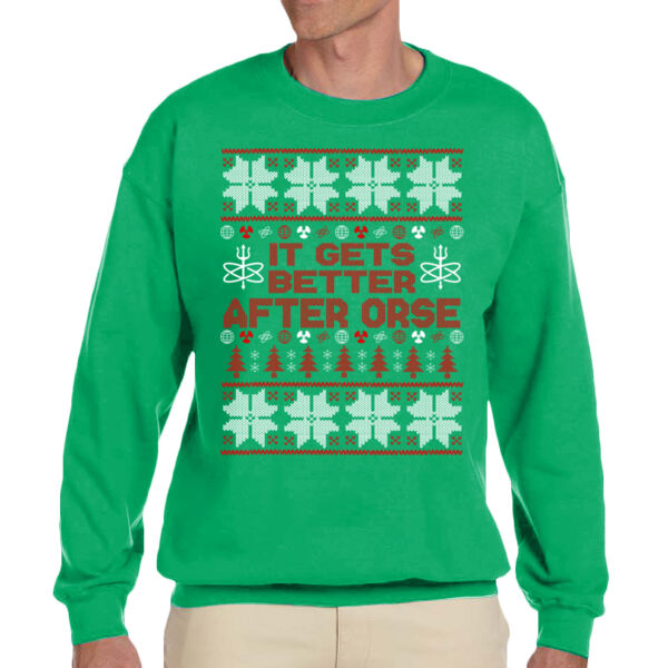 It Gets Better After ORSE Ugly Christmas Sweater - Adult Heavy Blend™ Adult 8 oz., 50/50 Fleece Crew Thumbnail