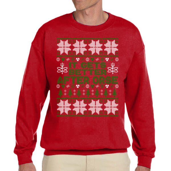 It Gets Better After ORSE Ugly Christmas Sweater - Adult Heavy Blend™ Adult 8 oz., 50/50 Fleece Crew Thumbnail