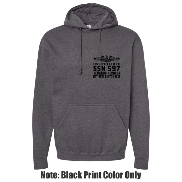 USS Tullibee (SSN-597) - Light Youth/Adult Ultra Performance Active Lifestyle T Shirt - Adult Heavy Blend™ 8 oz., 50/50 Hood (S) Thumbnail