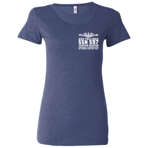 USS Tullibee (SSN-597) - Ladies' Triblend Short Sleeve T-Shirt Thumbnail