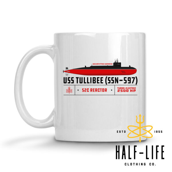 USS Tullibee (SSN-597) - 11 oz Ceramic Mug (HLCC1) Thumbnail