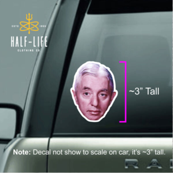 Rickover Head Decal ~3" Tall Thumbnail