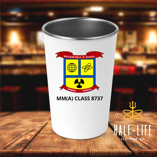 NFAS Command Logo - 17 oz Stainless Steel Pint Glass (HLCC) Thumbnail