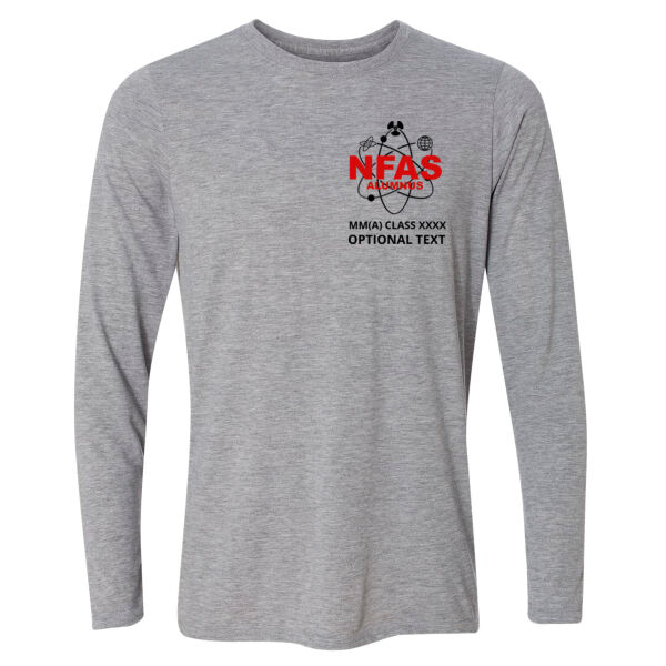 NFAS Logo with Class Number - Light Long Sleeve Ultra Performance Active Lifestyle T Shirt Thumbnail