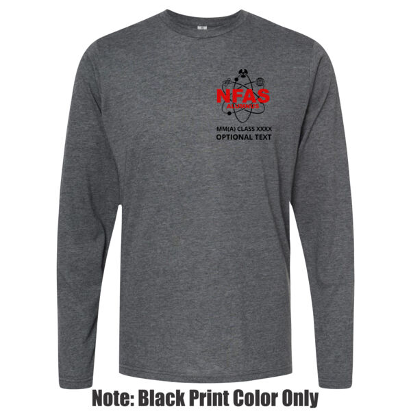 NFAS Logo with Class Number - Unisex Poly-Rich Long Sleeve Tee Thumbnail