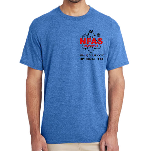 NFAS Logo with Class Number - (S) Adult 5.5 oz Cotton Poly (35/65) T-Shirt Thumbnail