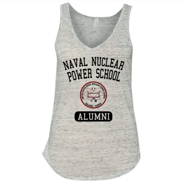 Naval Nuclear Power School Orlando Alumni (Vertical) - Ladies' Flowy V-Neck Tank Thumbnail