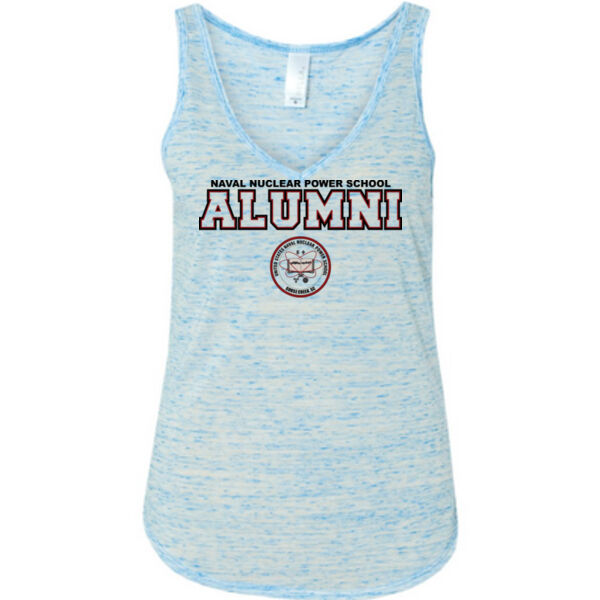 Naval Nuclear Power School Goose Creek, SC Alumni (Horizontal) - Ladies' Flowy V-Neck Tank Thumbnail