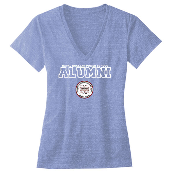Navy Nuclear Power School Alumni H Orlando - Ladies' Triblend Deep V-Neck T-Shirt Thumbnail