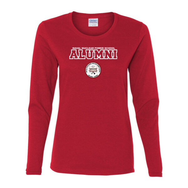 Navy Nuclear Power School Alumni H Orlando - Gildan Ladies Ultra Cotton™ Long Sleeve Missy Fit T Shirt Thumbnail