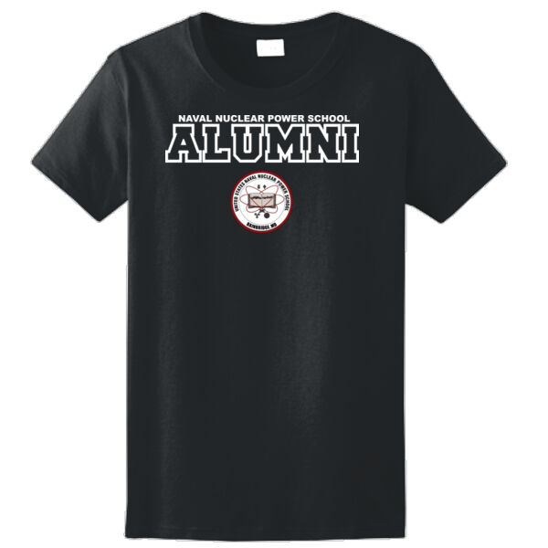 Naval Nuclear Power School Bainbridge Alumni (Horizontal)  - Ladies Ultra Cotton™ 100% Cotton T Shirt Thumbnail