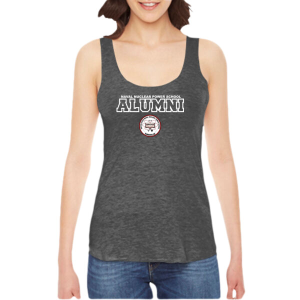 Naval Nuclear Power School Bainbridge Alumni (Horizontal)  - Ladies' American Apparel Triblend Racerback Tank Thumbnail
