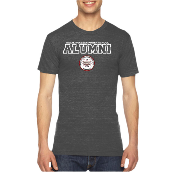 Naval Nuclear Power School Bainbridge Alumni (Horizontal)  - Unisex American Apparel Triblend T-Shirt Thumbnail