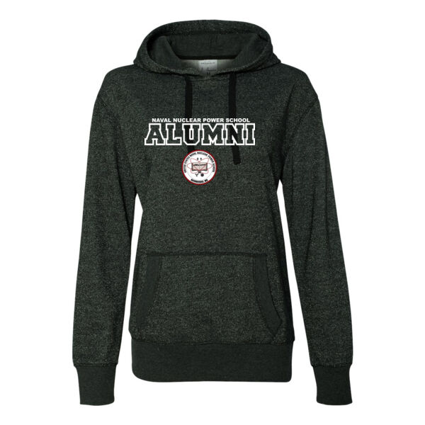 Naval Nuclear Power School Bainbridge Alumni (Horizontal)  - Glitter Hoodie Thumbnail