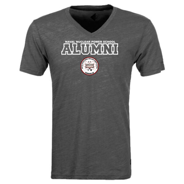 Naval Nuclear Power School Bainbridge Alumni (Horizontal)  - Triblend V-Neck T-Shirt Thumbnail