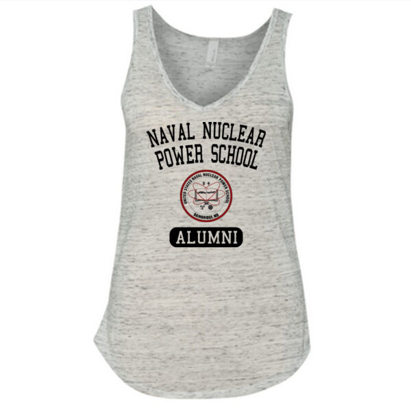 Naval Nuclear Power School Bainbridge Alumni (Vertical)  - Ladies' Flowy V-Neck Tank Thumbnail