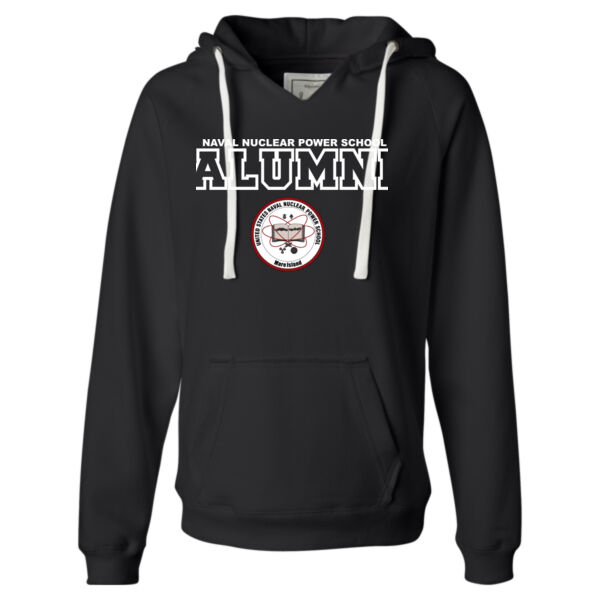 NNPS Alumni - Mare Island - Ladies' Sueded V-Neck Hooded Sweatshirt Thumbnail