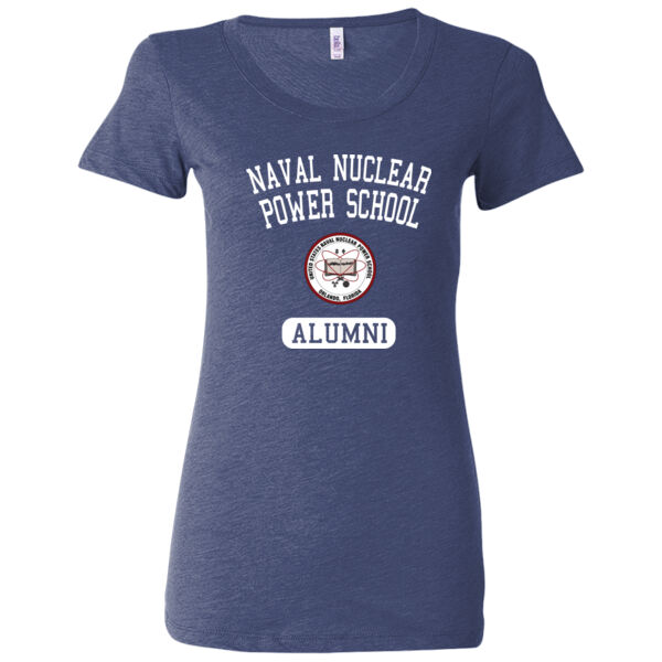 Naval Nuclear Power School Orlando Alumni (Vertical) - Ladies' Triblend Short Sleeve T-Shirt Thumbnail