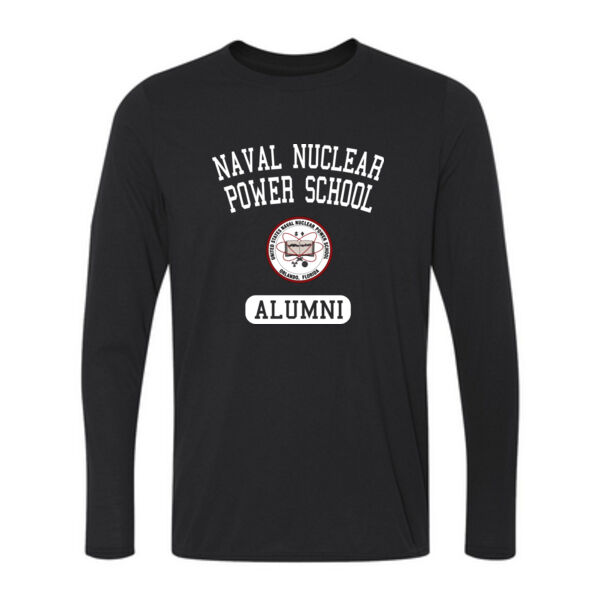 Naval Nuclear Power School Orlando Alumni (Vertical) - Long Sleeve Ultra Performance 100% Performance T Shirt Thumbnail