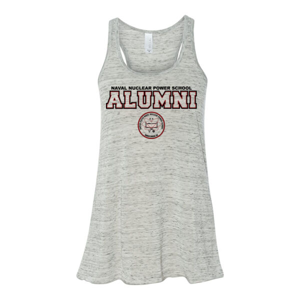 Naval Nuclear Power School Goose Creek, SC Alumni (Horizontal) - Bella Ladies' Flowy Racerback Tank (S) Thumbnail